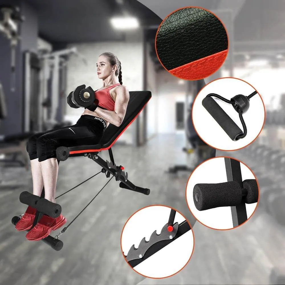 Adjustable Weight bench for home gym