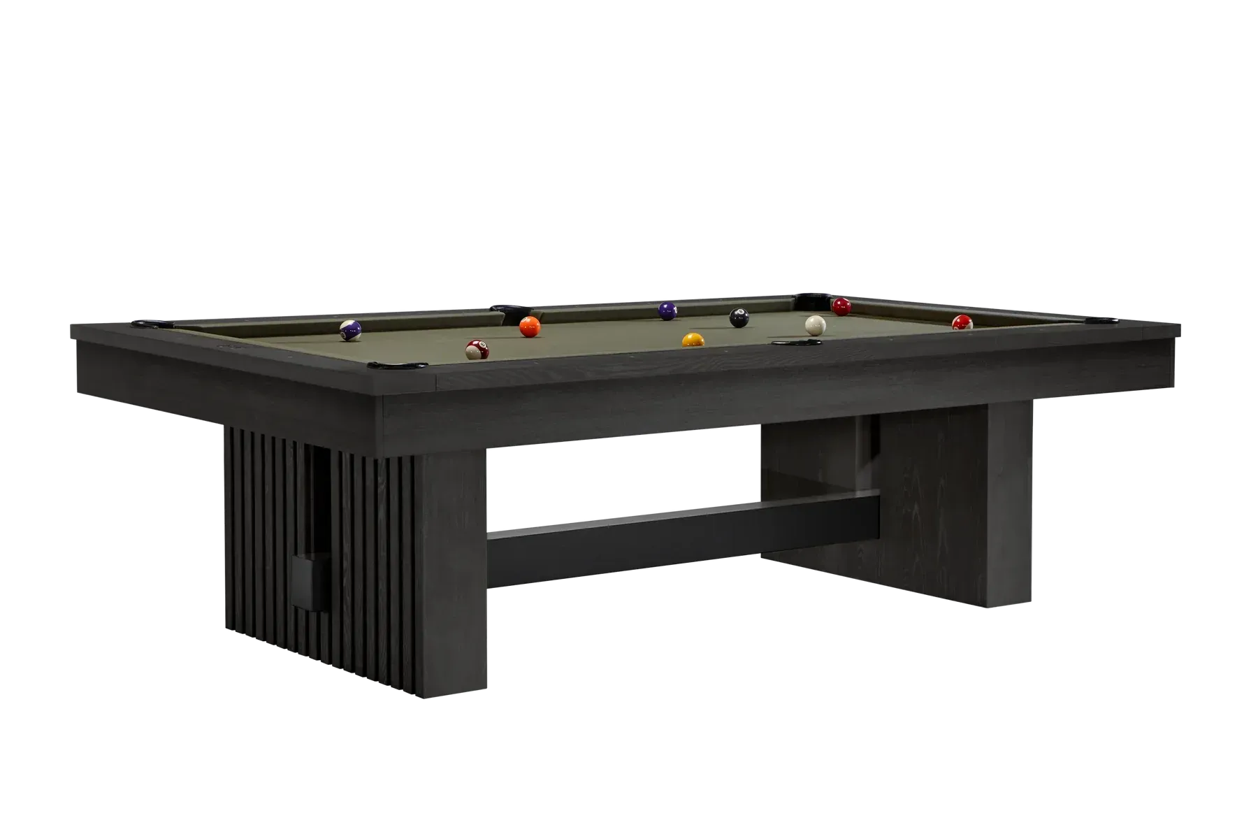 American Heritage Billiards Vancouver 8' Slate Pool Table In Black Ash