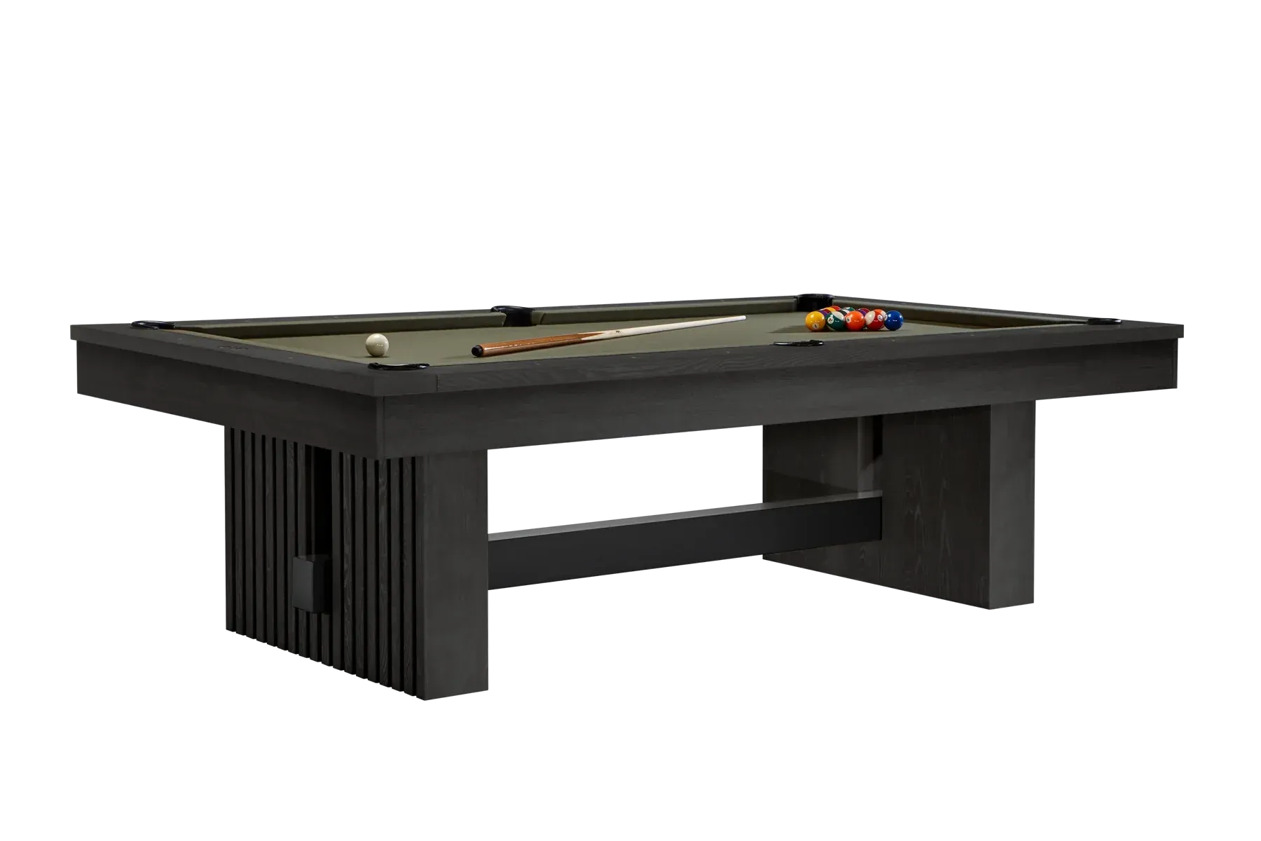 American Heritage Billiards Vancouver 8' Slate Pool Table In Black Ash