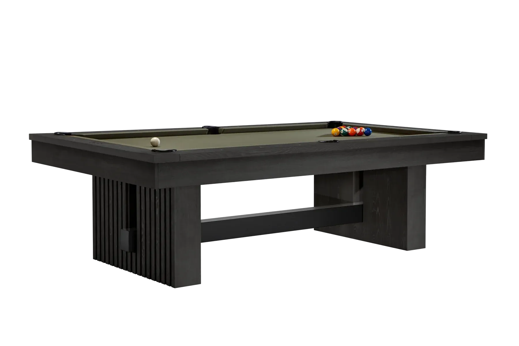 American Heritage Billiards Vancouver 8' Slate Pool Table In Black Ash