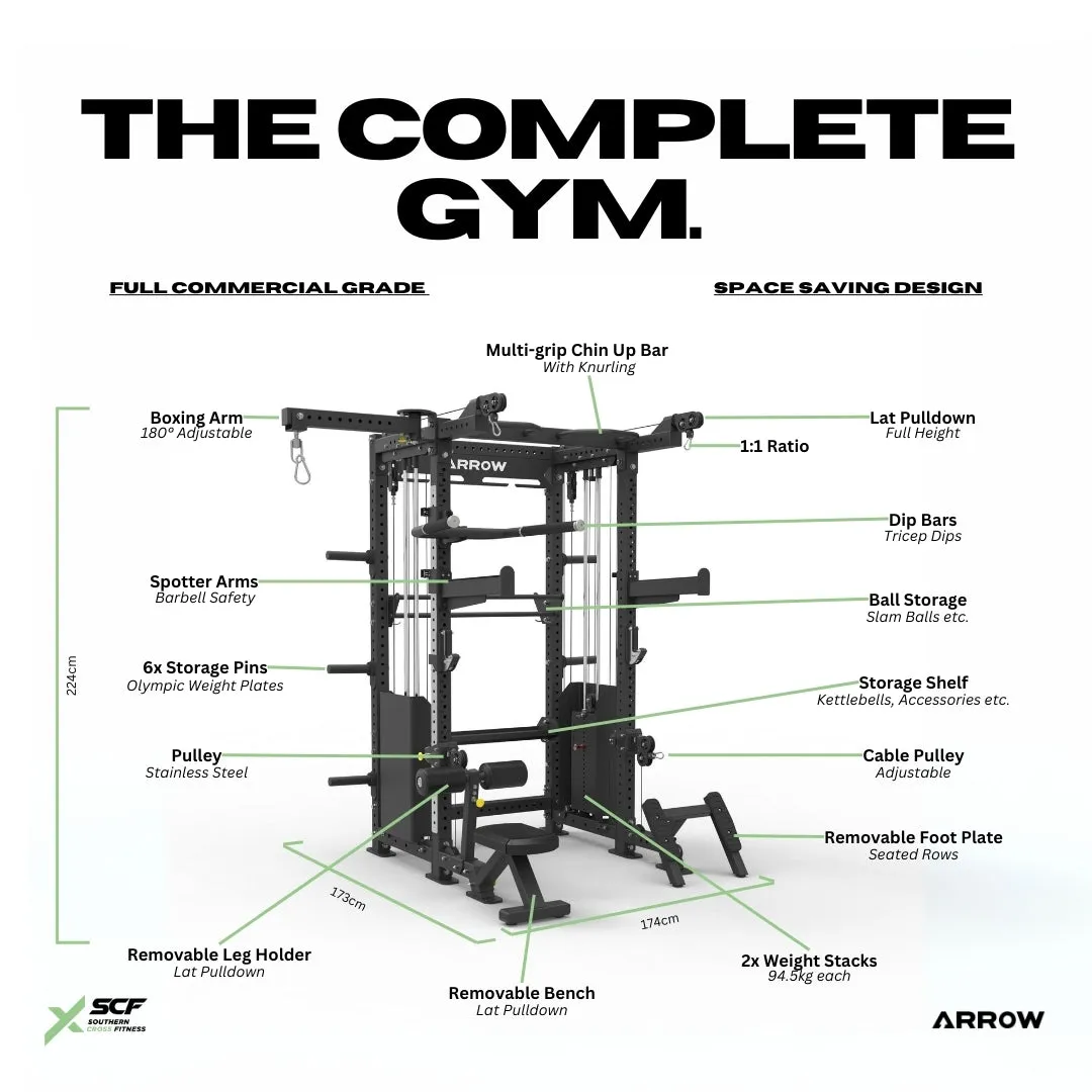 ARROW® Commercial Complete ALL In One Gym