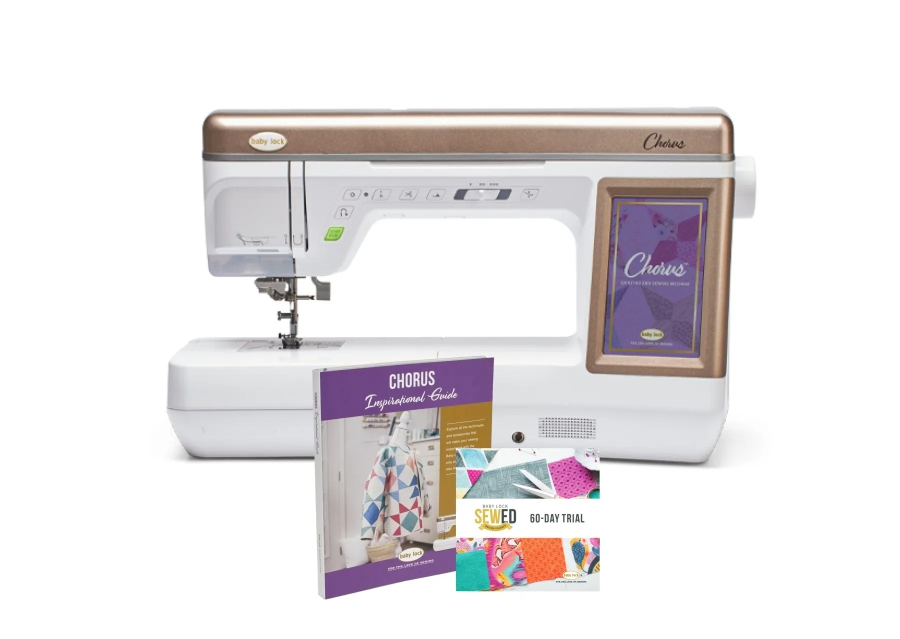 Baby Lock Chorus Sewing and Quilting Machine - with FREE Online Classes & Inspirational Guide (BA-LOK60D   STWB-BLCH)