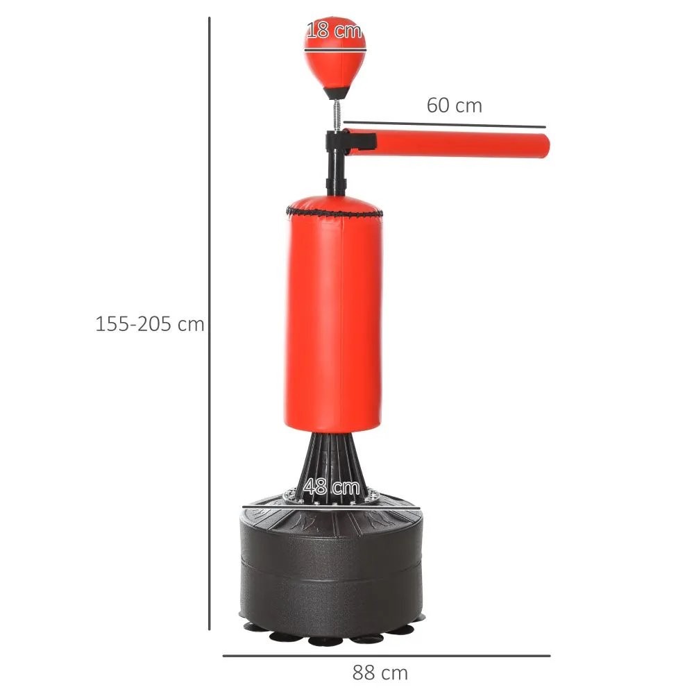 Boxing Punch Bag Stand Rotating Flexible Arm Speed Ball Waterable Base