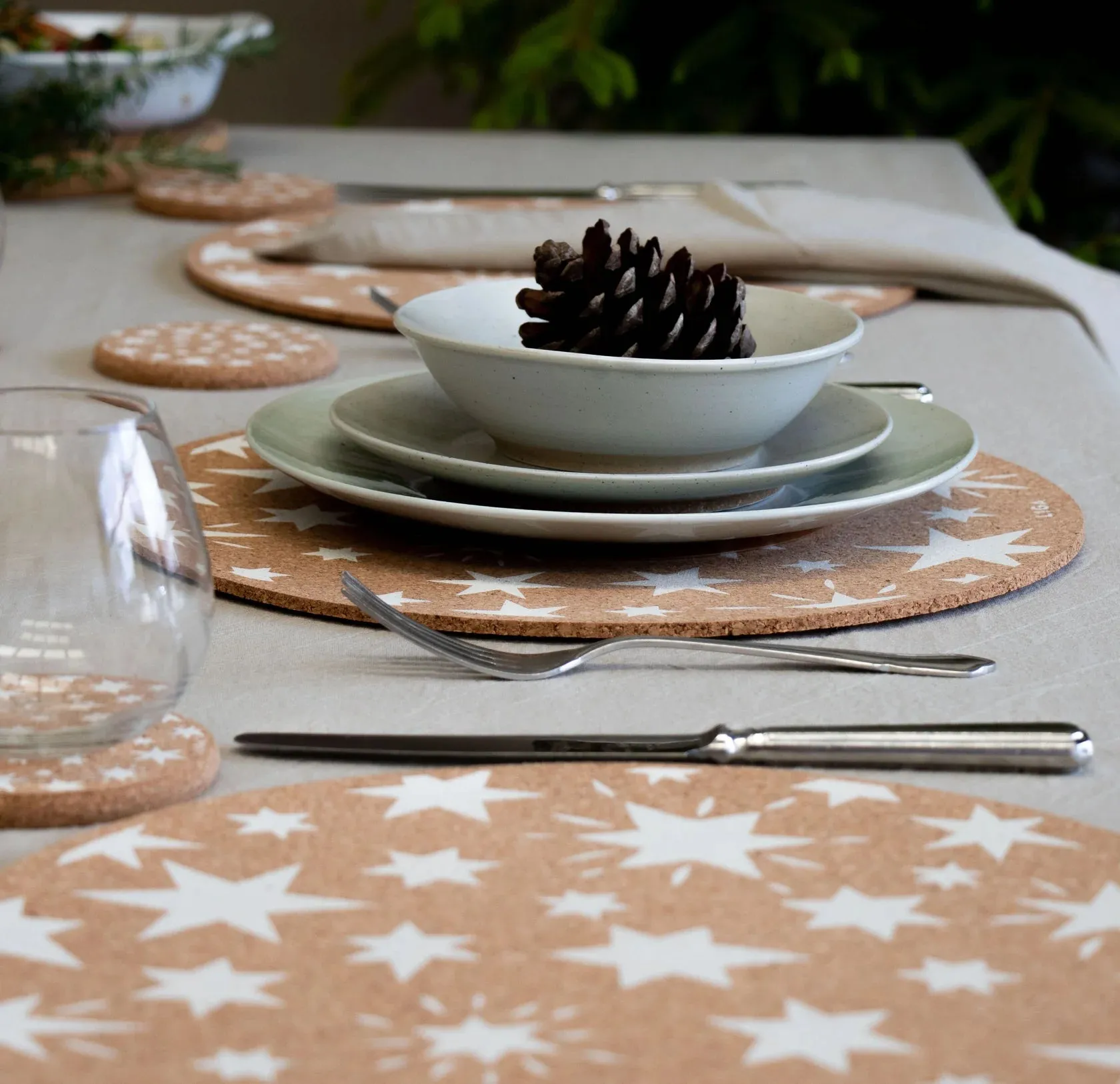 Cork Max Placemats - Stars