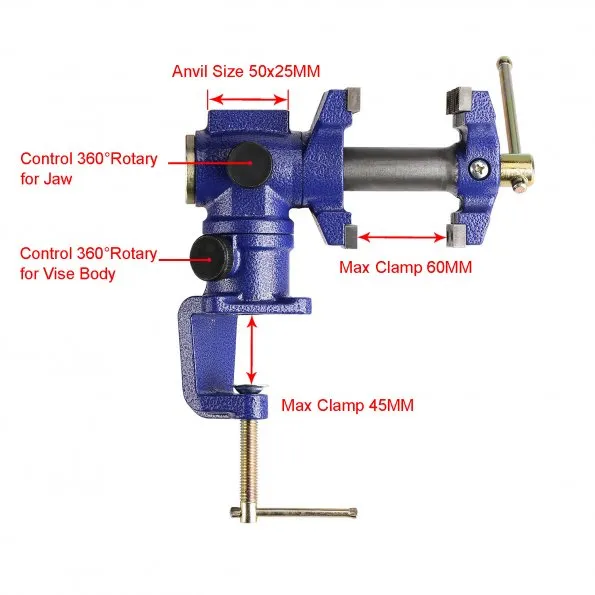 [Discontinued] Multi-functional Heavy Duty Carbon Steel Bench Vise
