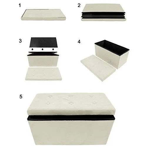 Faux Suede Storage Bench (Medium)