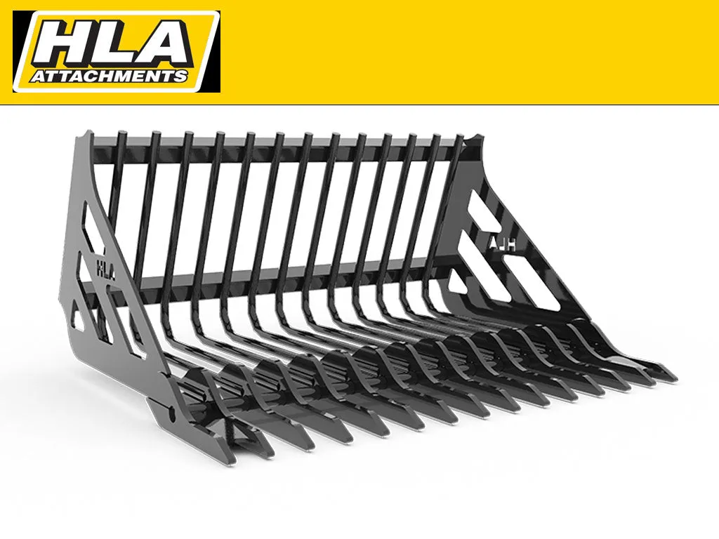 HLA Rock Bucket / Stone fork for compact machines