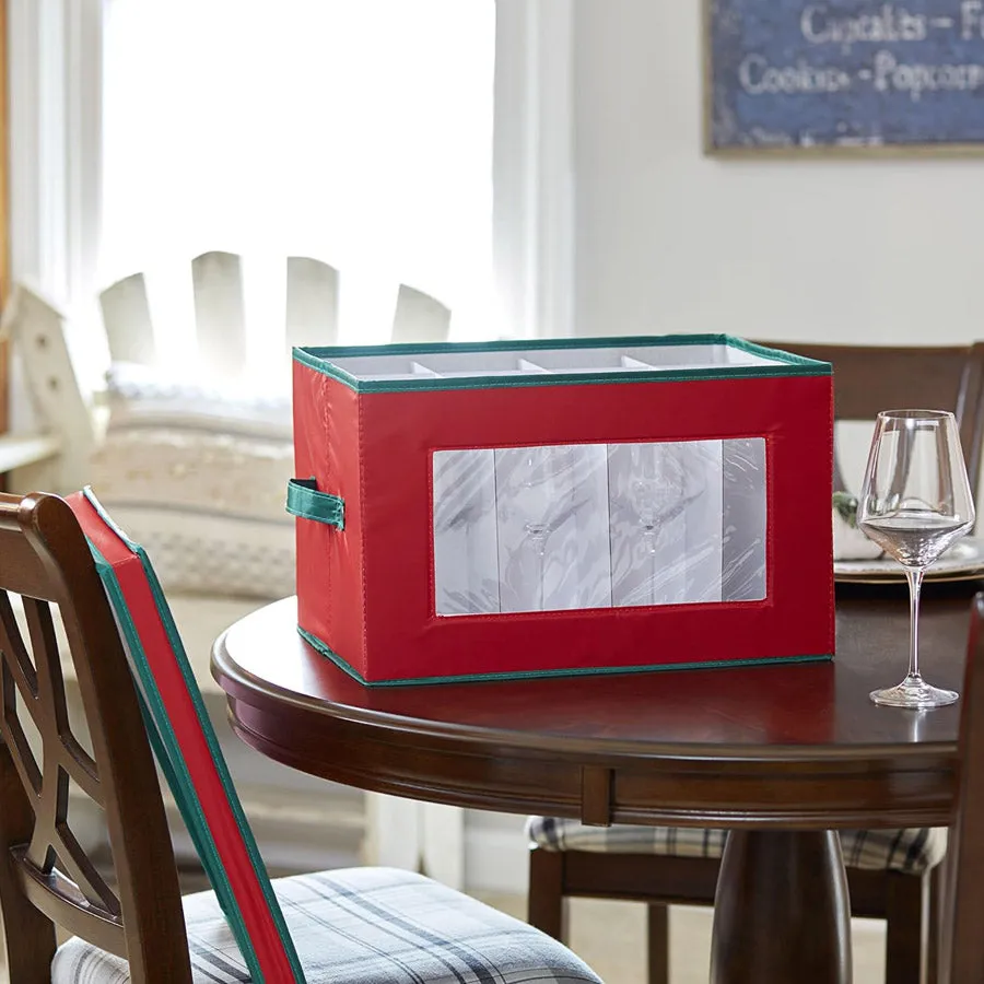 Holiday Stemware Storage Chest