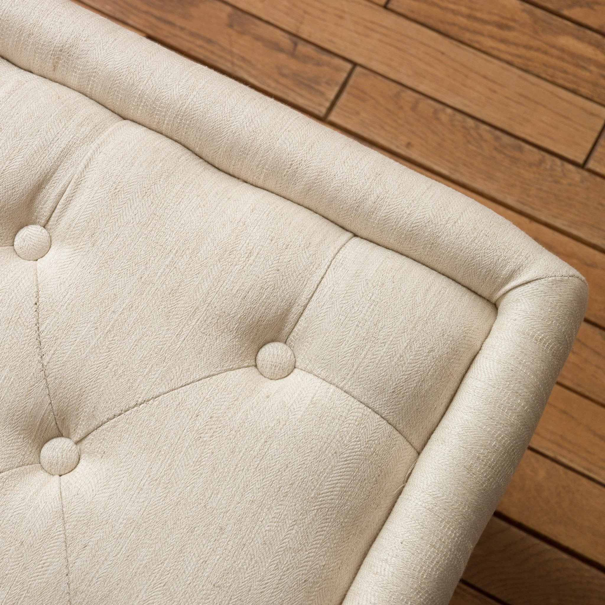 Logan Linen Storage Ottoman Bench
