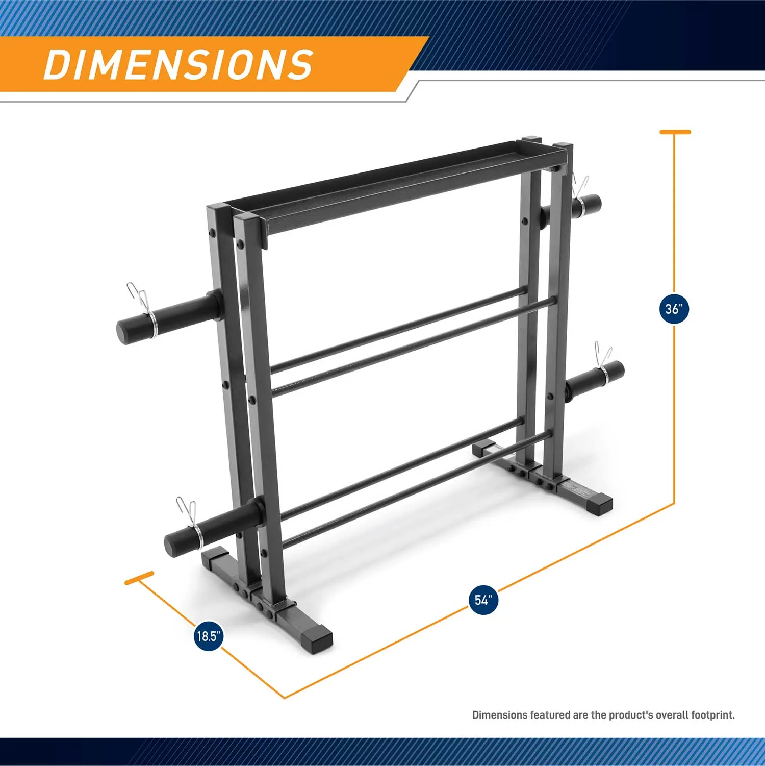 Marcy Combo Weights Storage Rack | DBR-0117