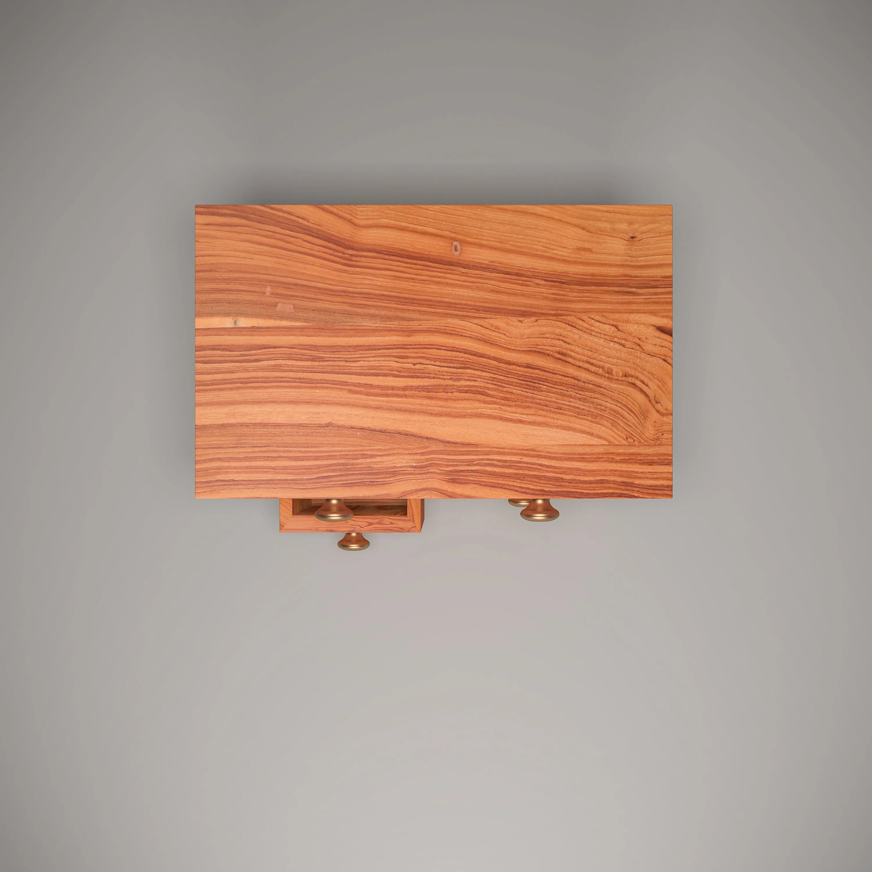 Natural Tone 4 Compartment Sturdy Desk Oragniser
