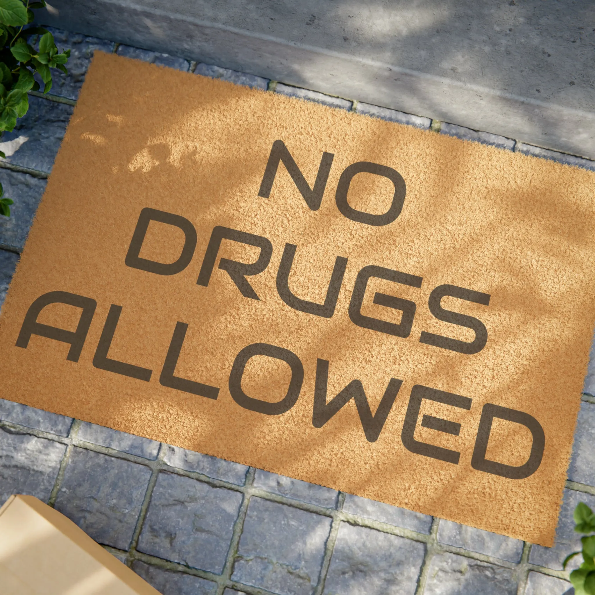No drugs allowed Doormat
