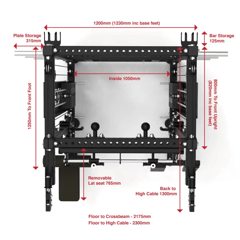 Phase 4 Cable Equipped Multi Functional Squat Rack