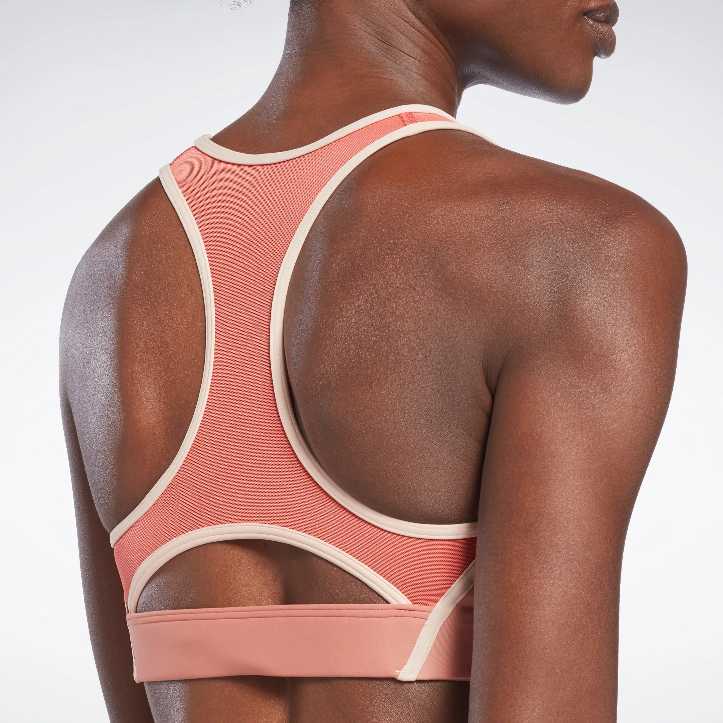 Reebok Apparel Women Lux Racer Colorblocked Padded Bra Cancor