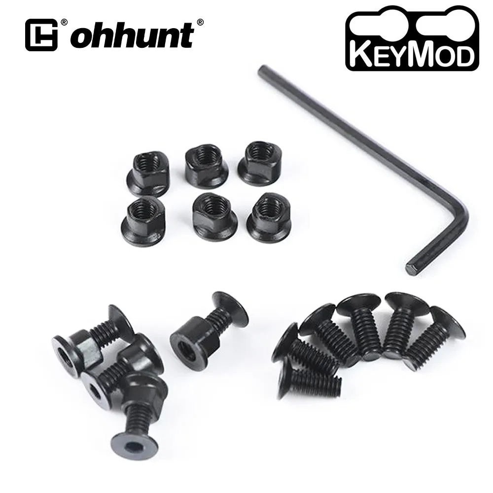 Replacement KeyMod Rail Cover Screws and Nuts 10 Sets Pack