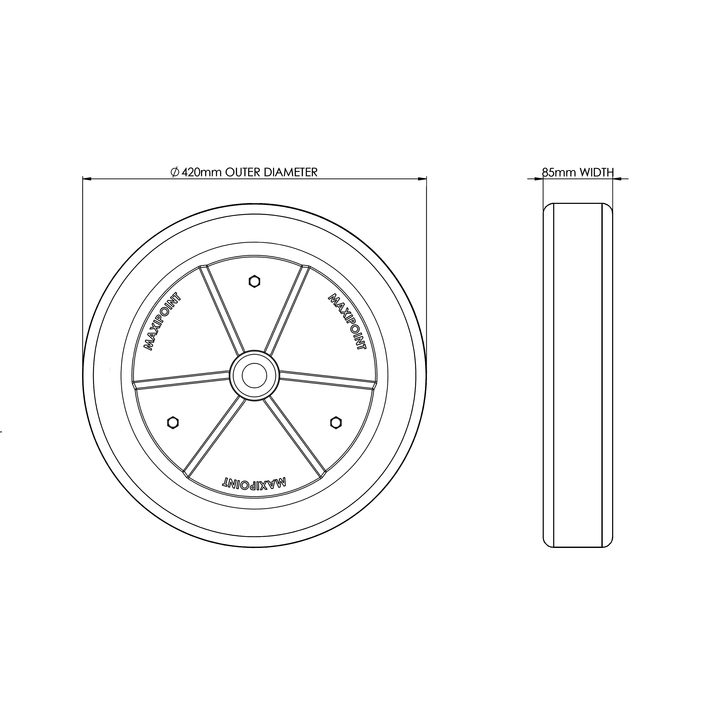 Single Press Wheel System - V Profile