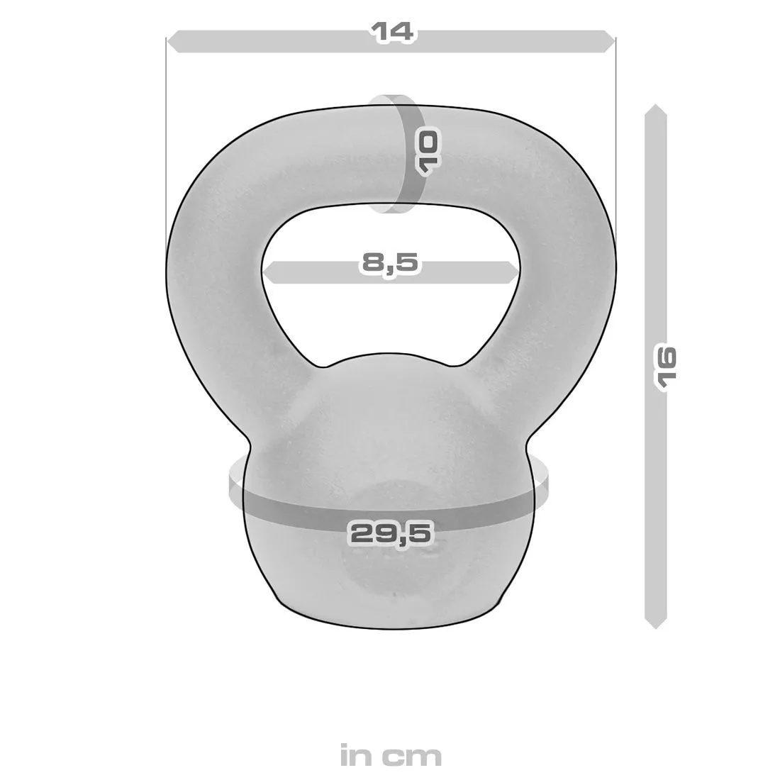 Strength Shop Cast Iron Kettlebells - Single Mould, Powder Coated, 4-64KG