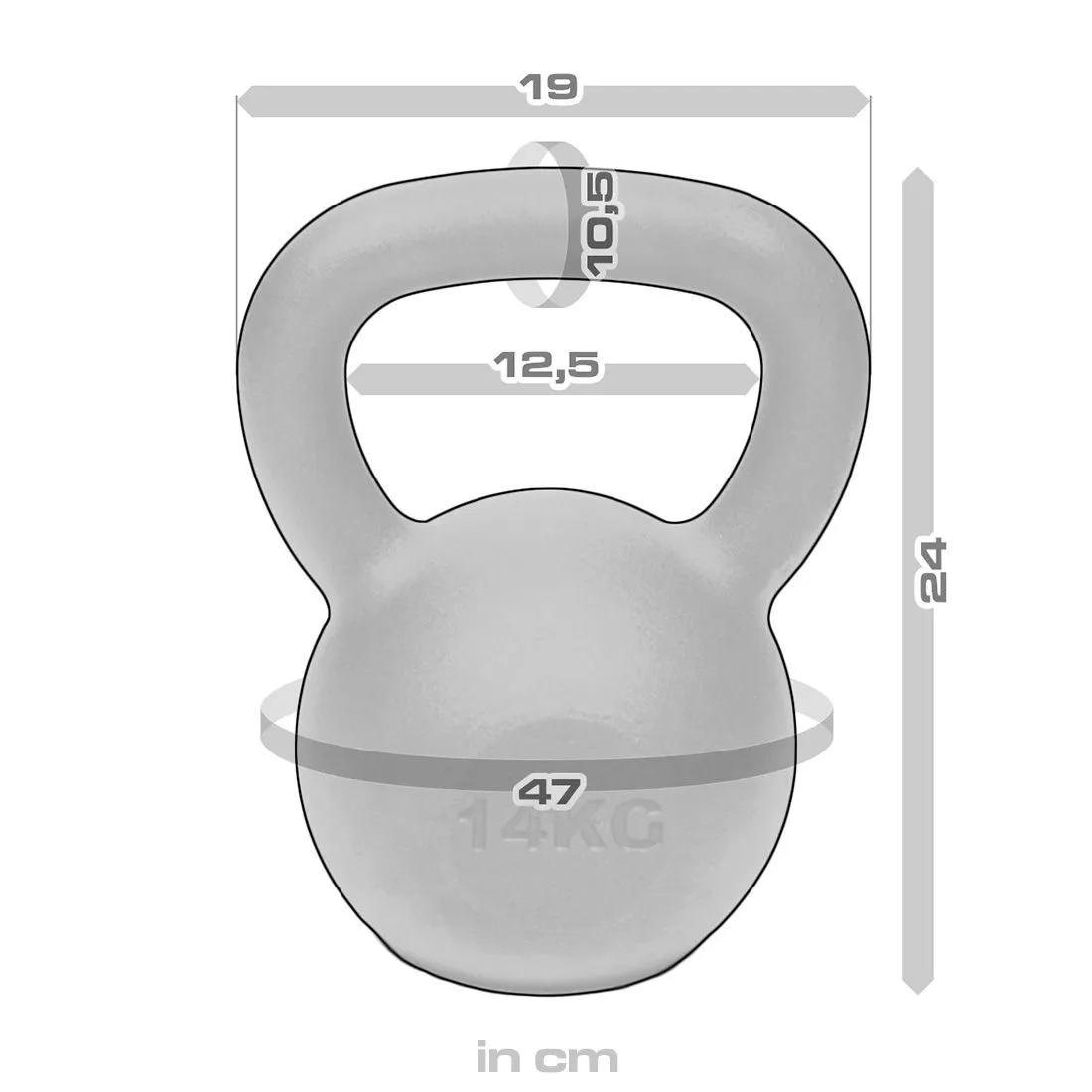 Strength Shop Cast Iron Kettlebells - Single Mould, Powder Coated, 4-64KG