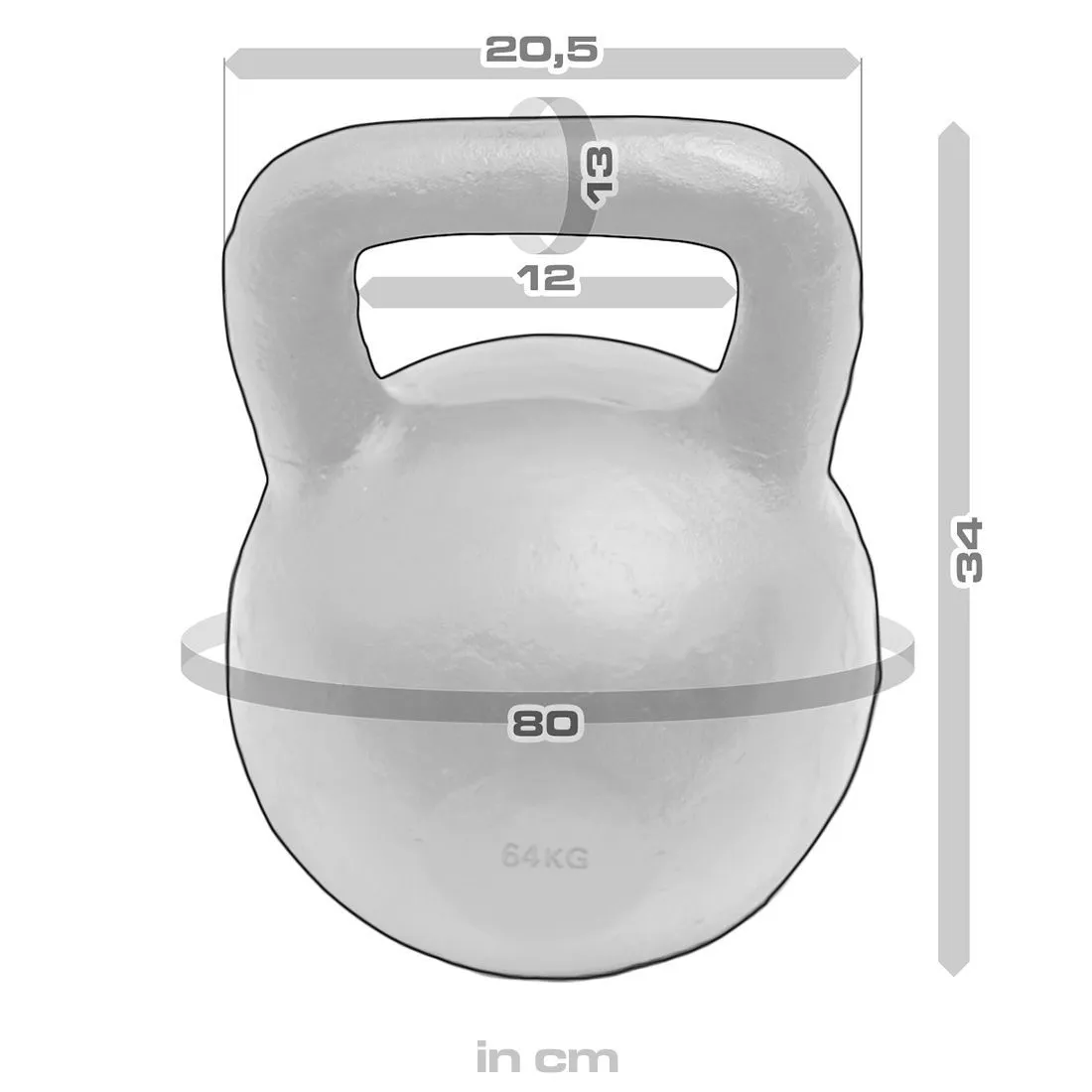 Strength Shop Cast Iron Kettlebells - Single Mould, Powder Coated, 4-64KG