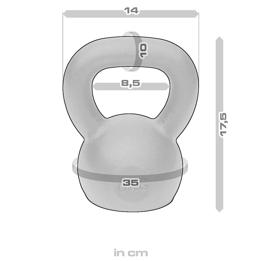 Strength Shop Cast Iron Kettlebells - Single Mould, Powder Coated, 4-64KG