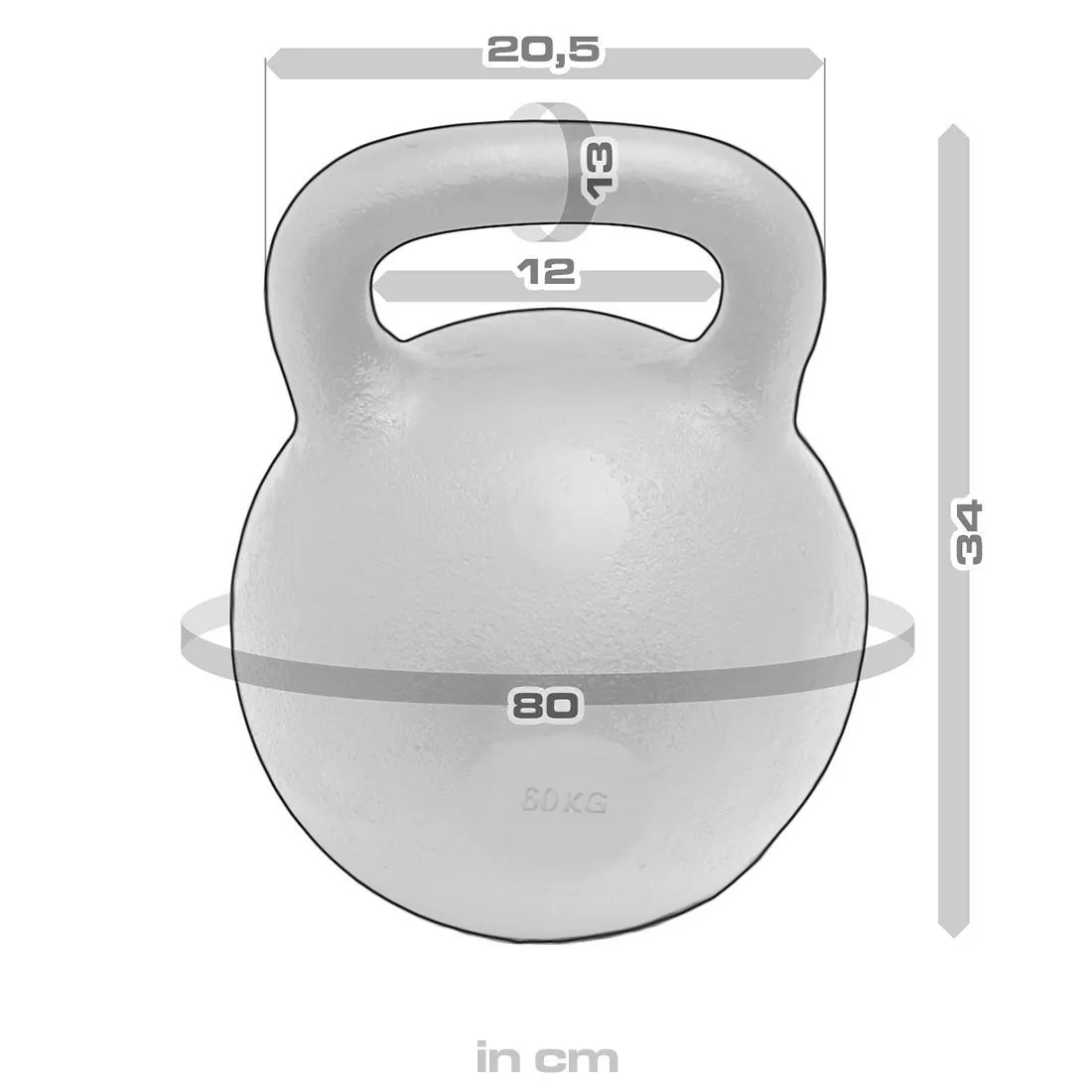 Strength Shop Cast Iron Kettlebells - Single Mould, Powder Coated, 4-64KG