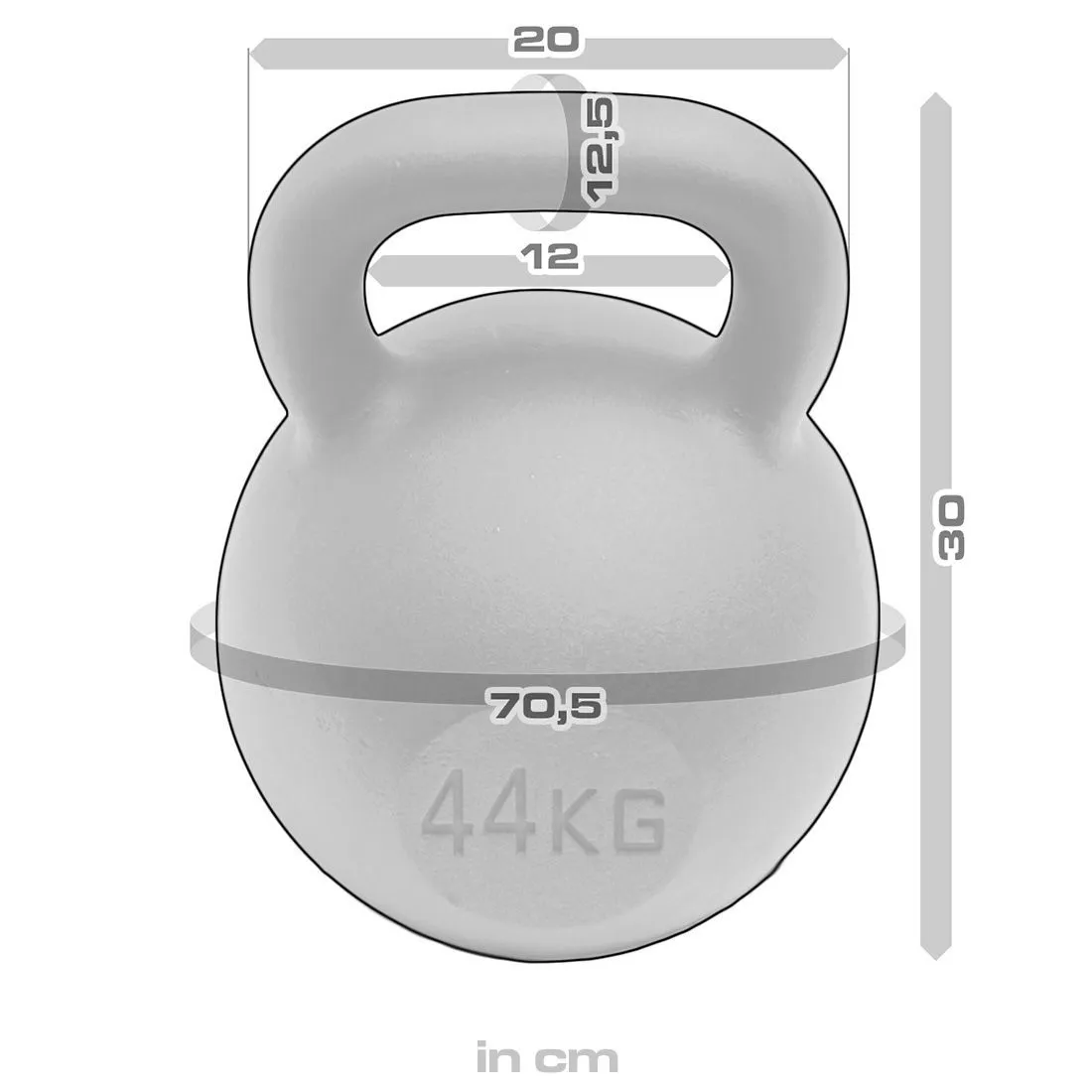 Strength Shop Cast Iron Kettlebells - Single Mould, Powder Coated, 4-64KG