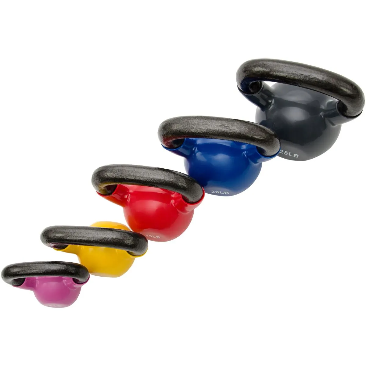 Sunny Strength™ Vinyl Coated Kettle Bells 5 - 25 lbs